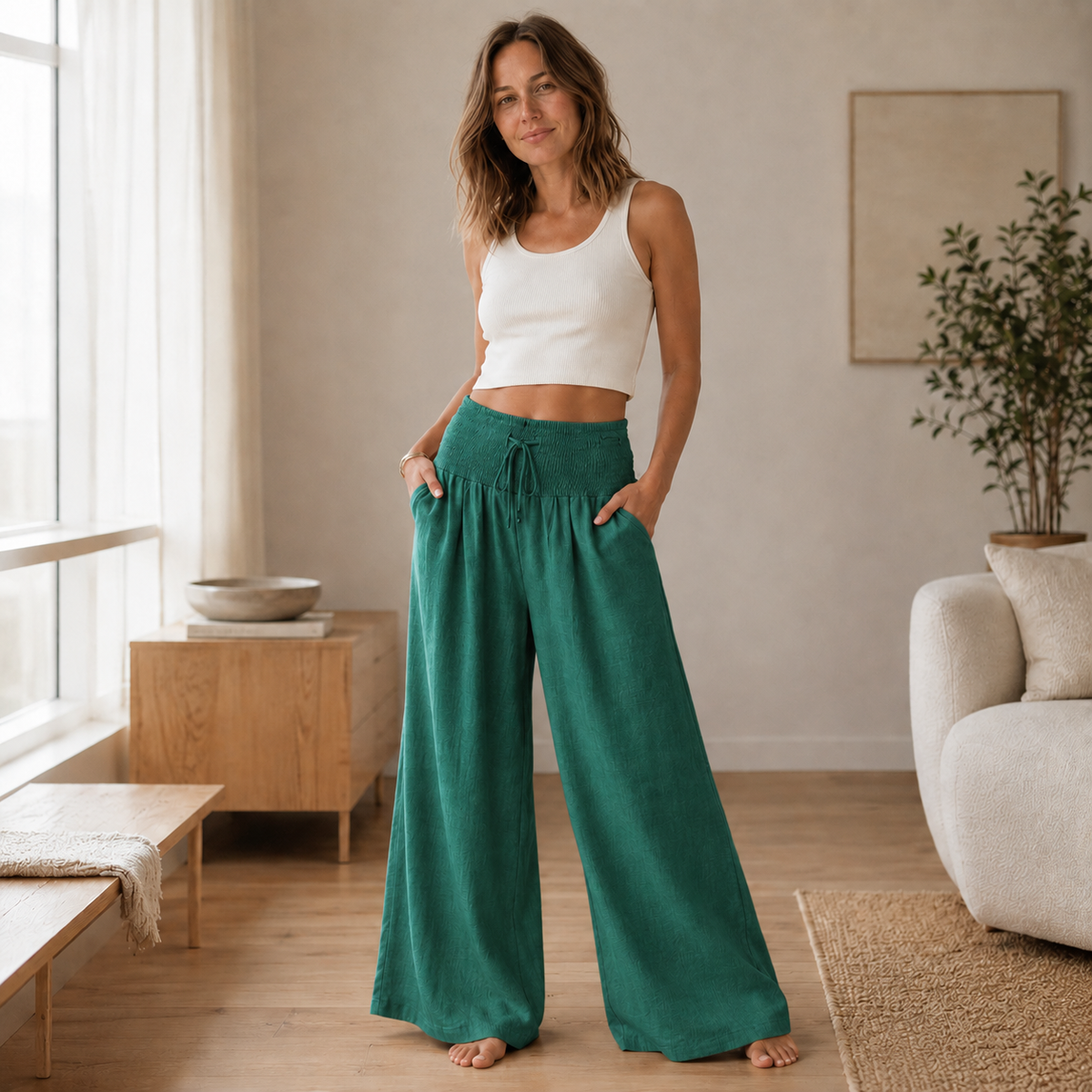 Pantalon palazzo Leni – Ample & aérien
