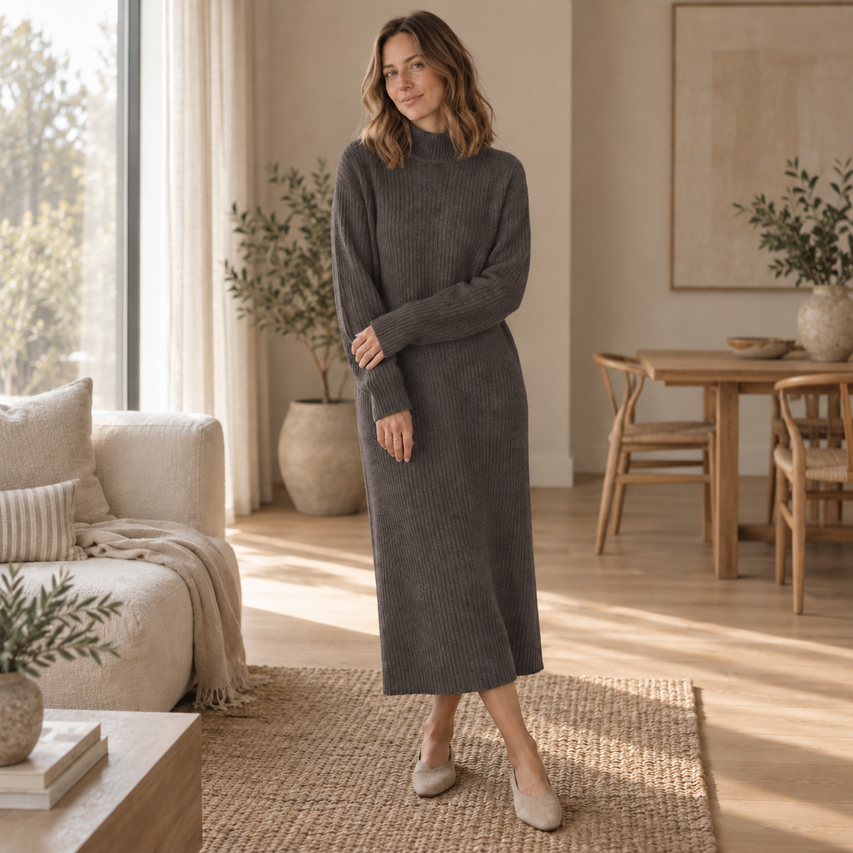 Robe pull longue Camille