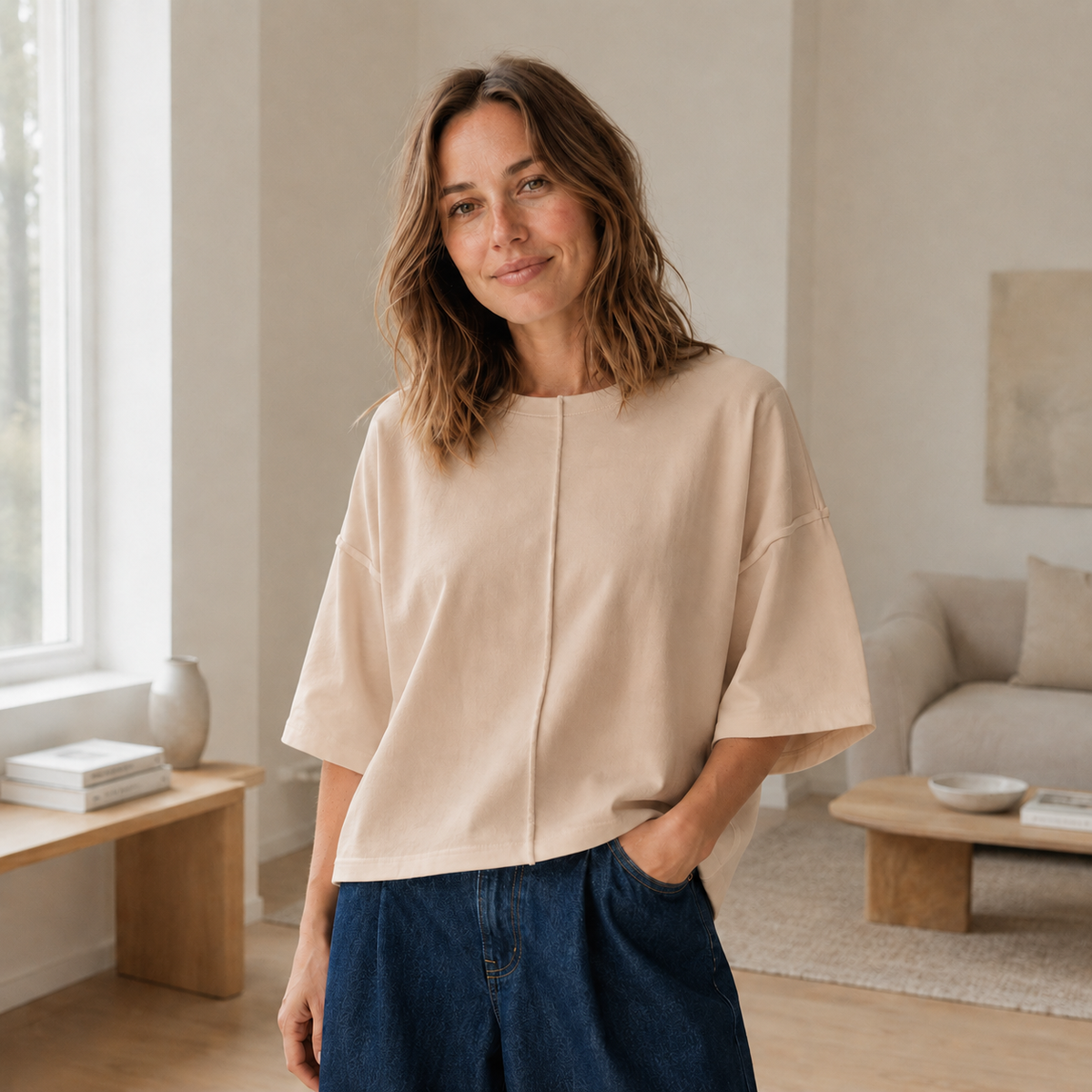 T-shirt boxy Maren – Décontracté oversize & doux