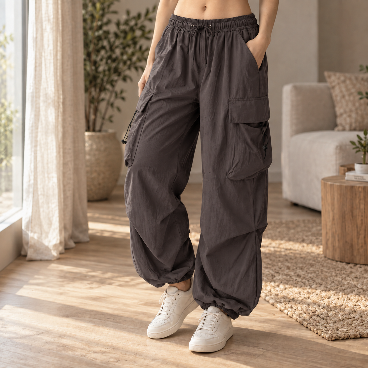 Jogging cargo Blanche