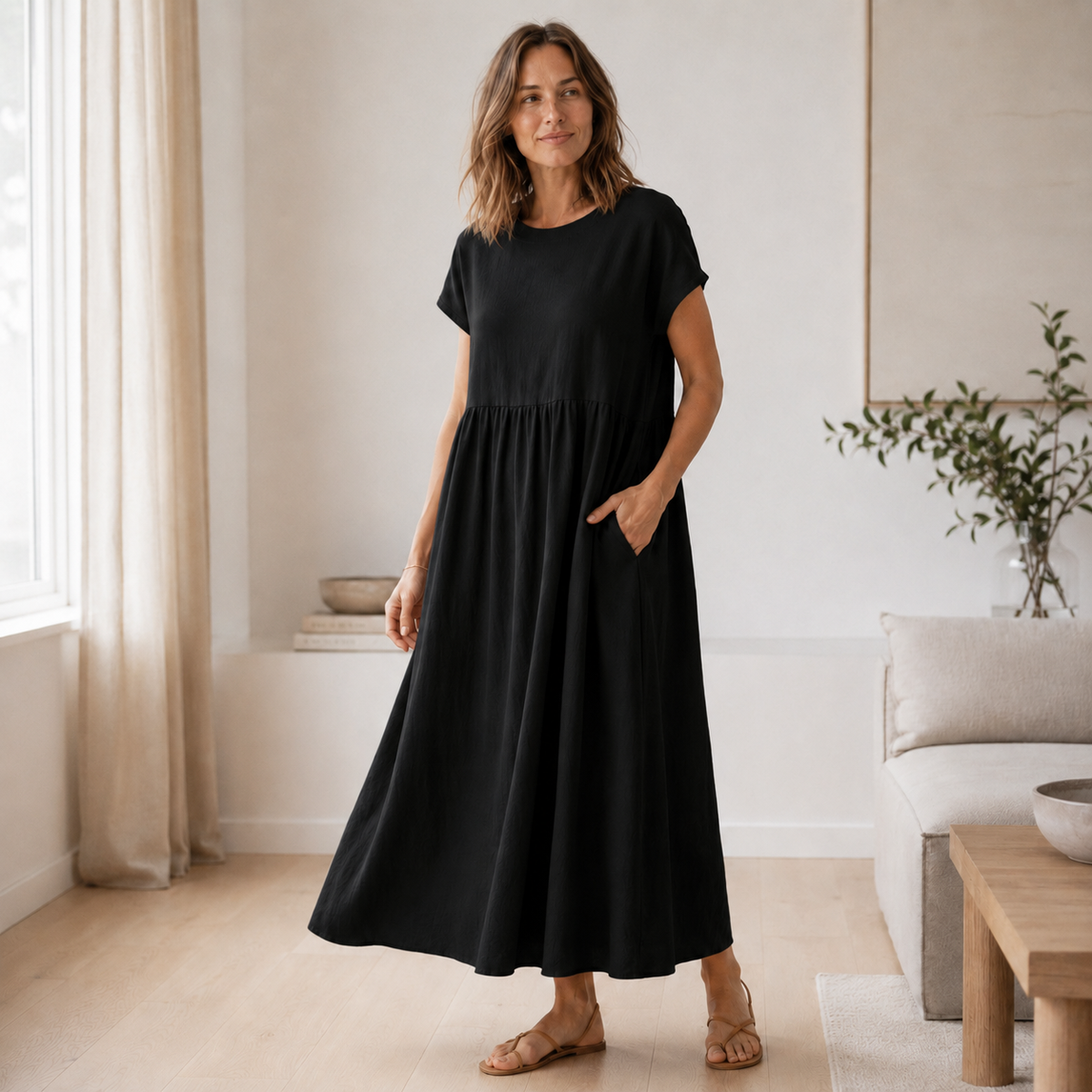 Robe d'été Annika – A-ligne ample avec poches