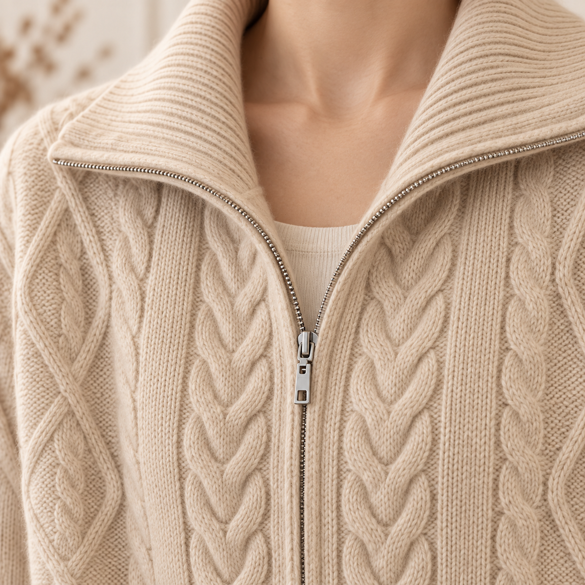Gilet col roulé Marine