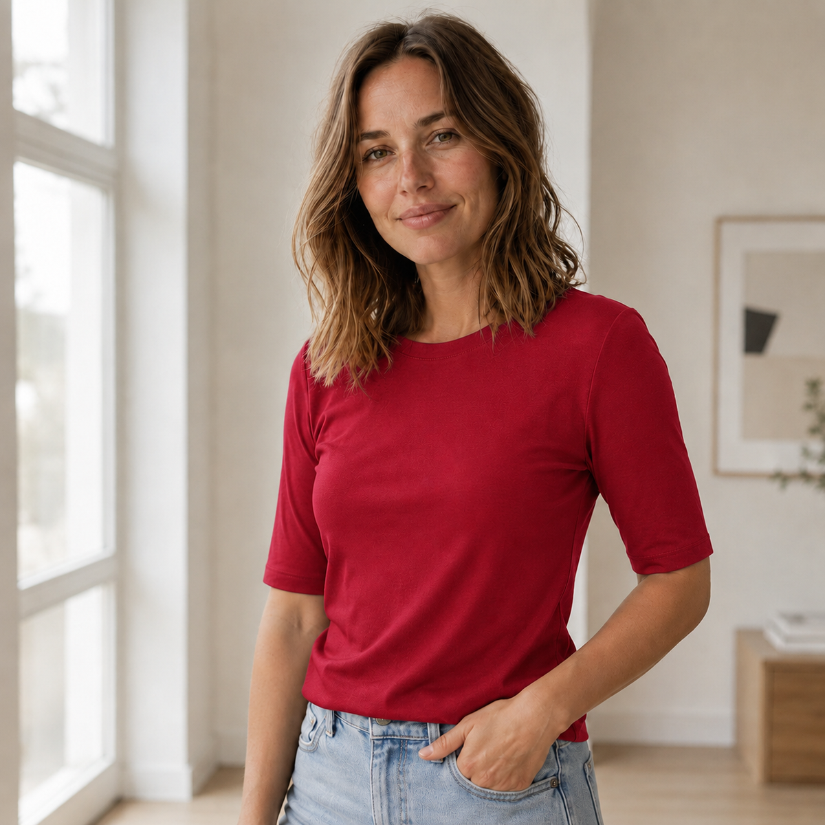T-shirt basique Edda – Ajusté & doux