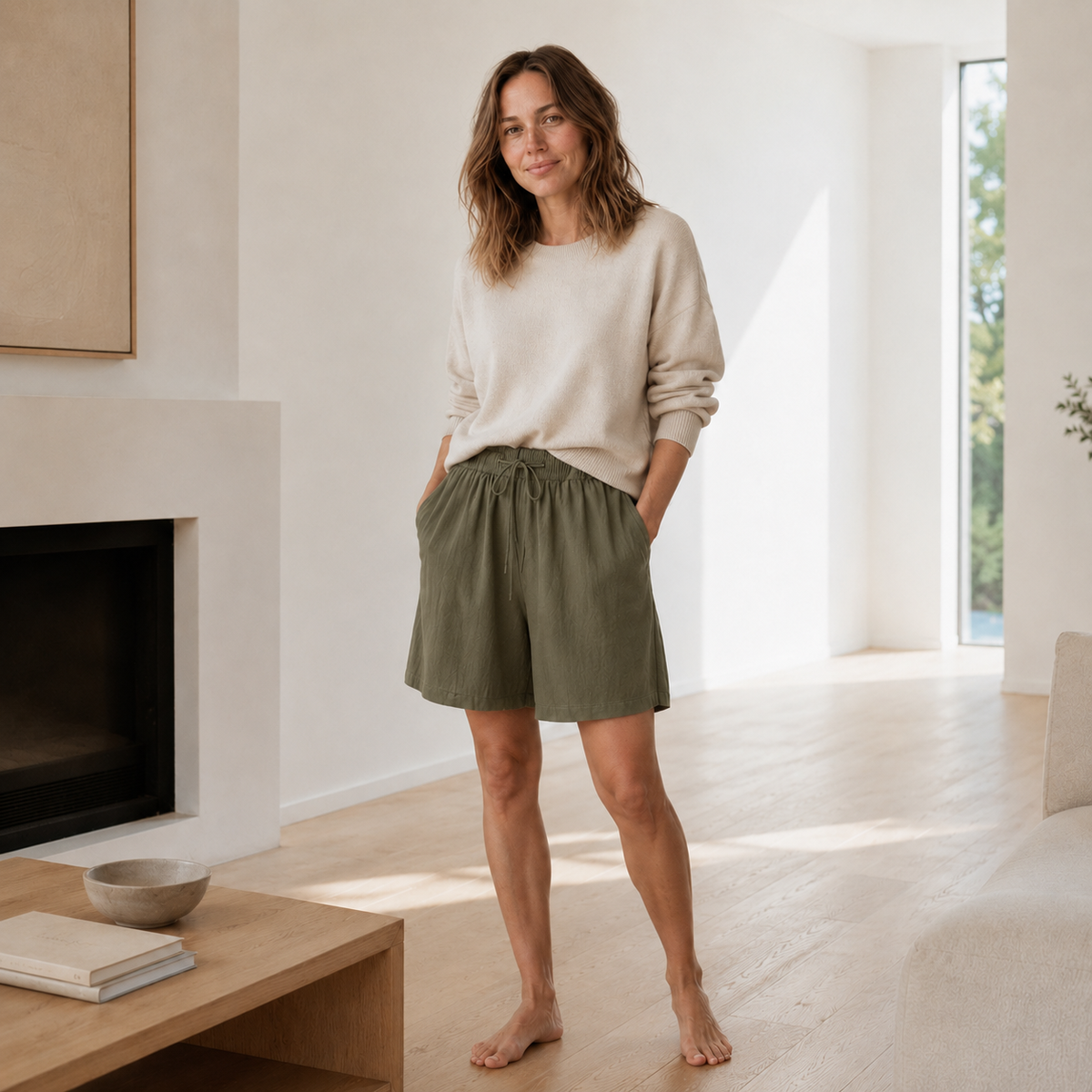 Bermuda Lola – Ample avec ceinture haute