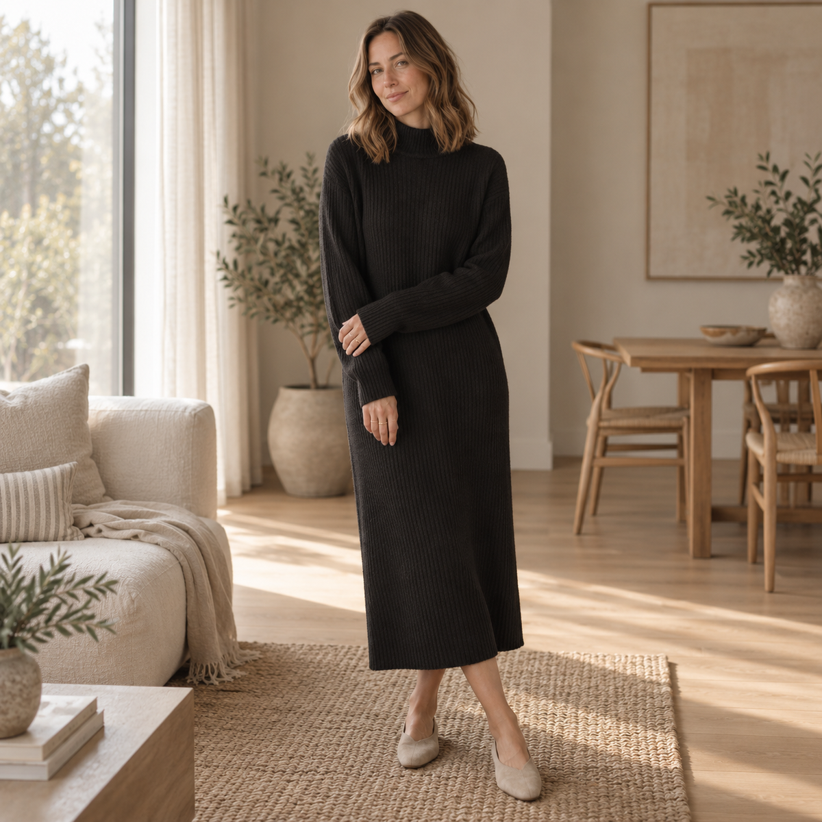 Robe pull longue Camille