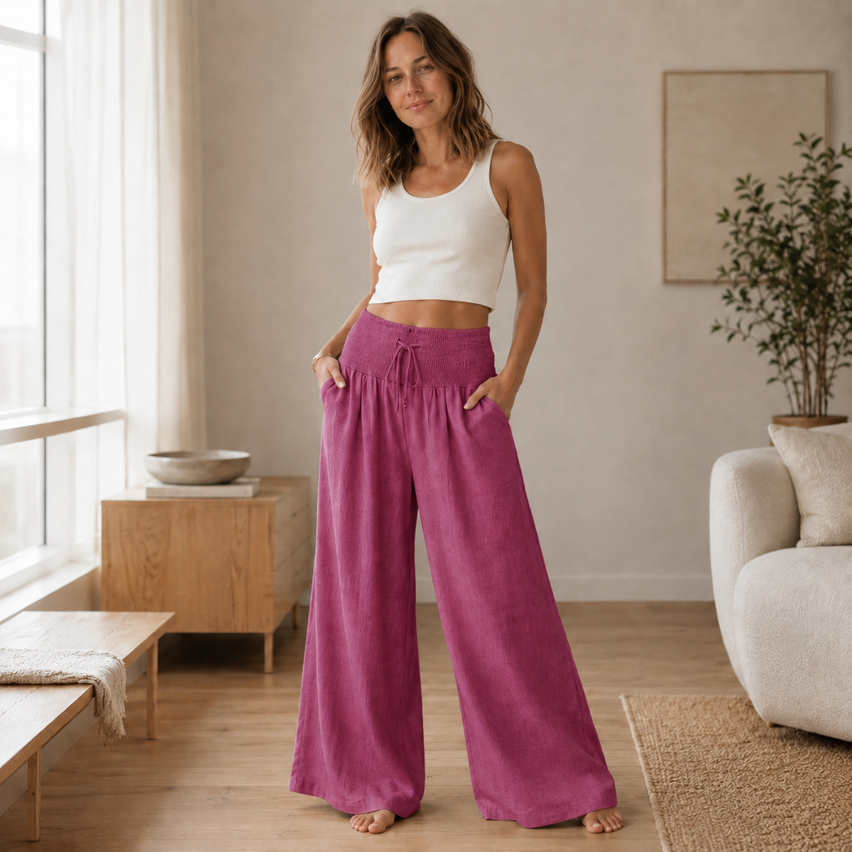 Pantalon palazzo Leni – Ample & aérien