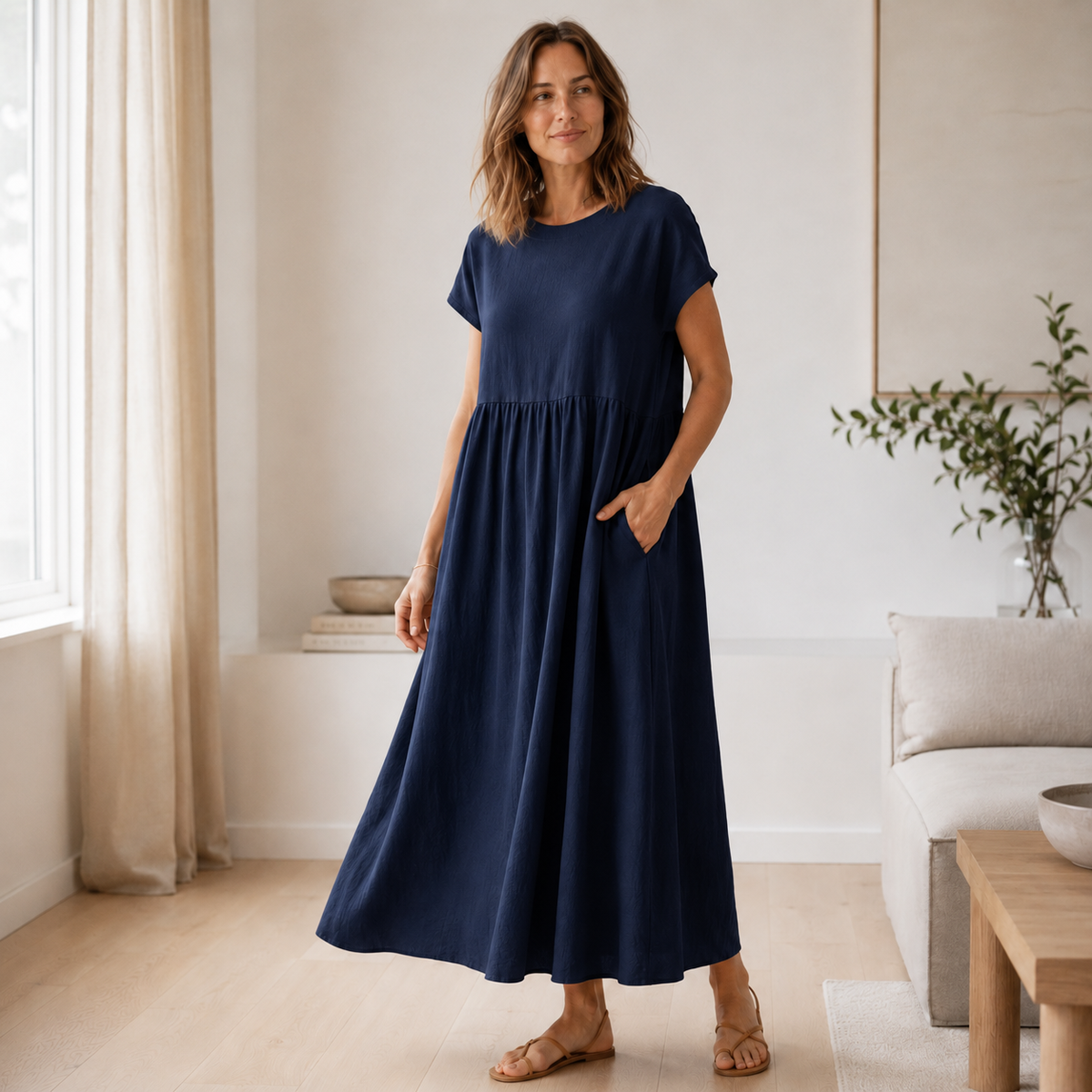 Robe d'été Annika – A-ligne ample avec poches