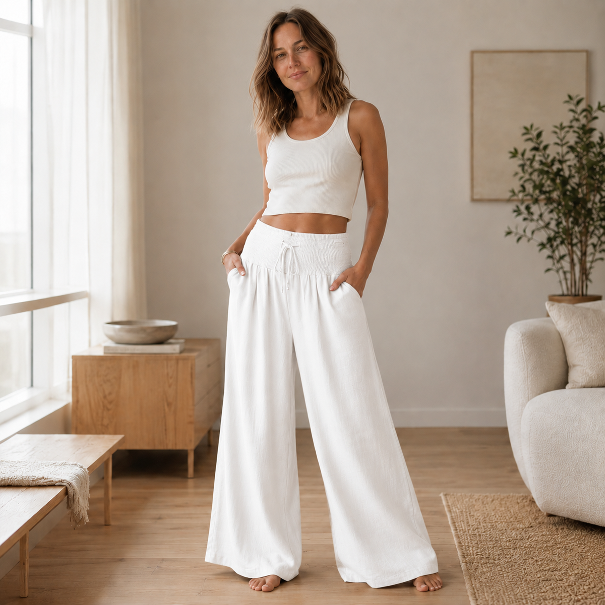 Pantalon palazzo Leni – Ample & aérien