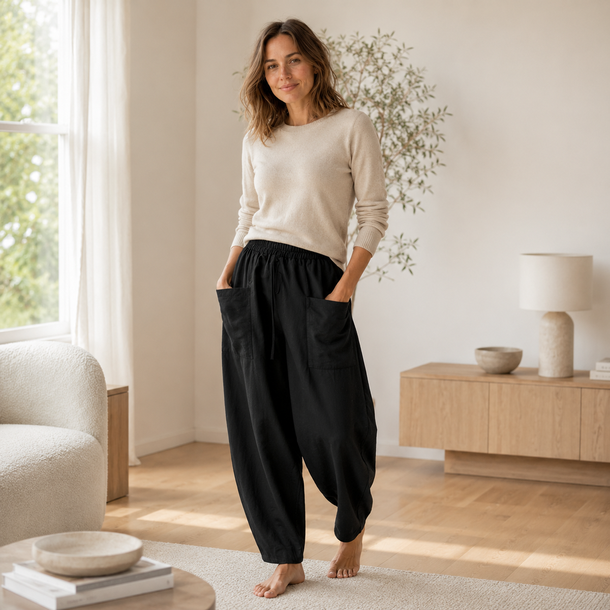 Sarouel Maya – Ample avec taille élastique