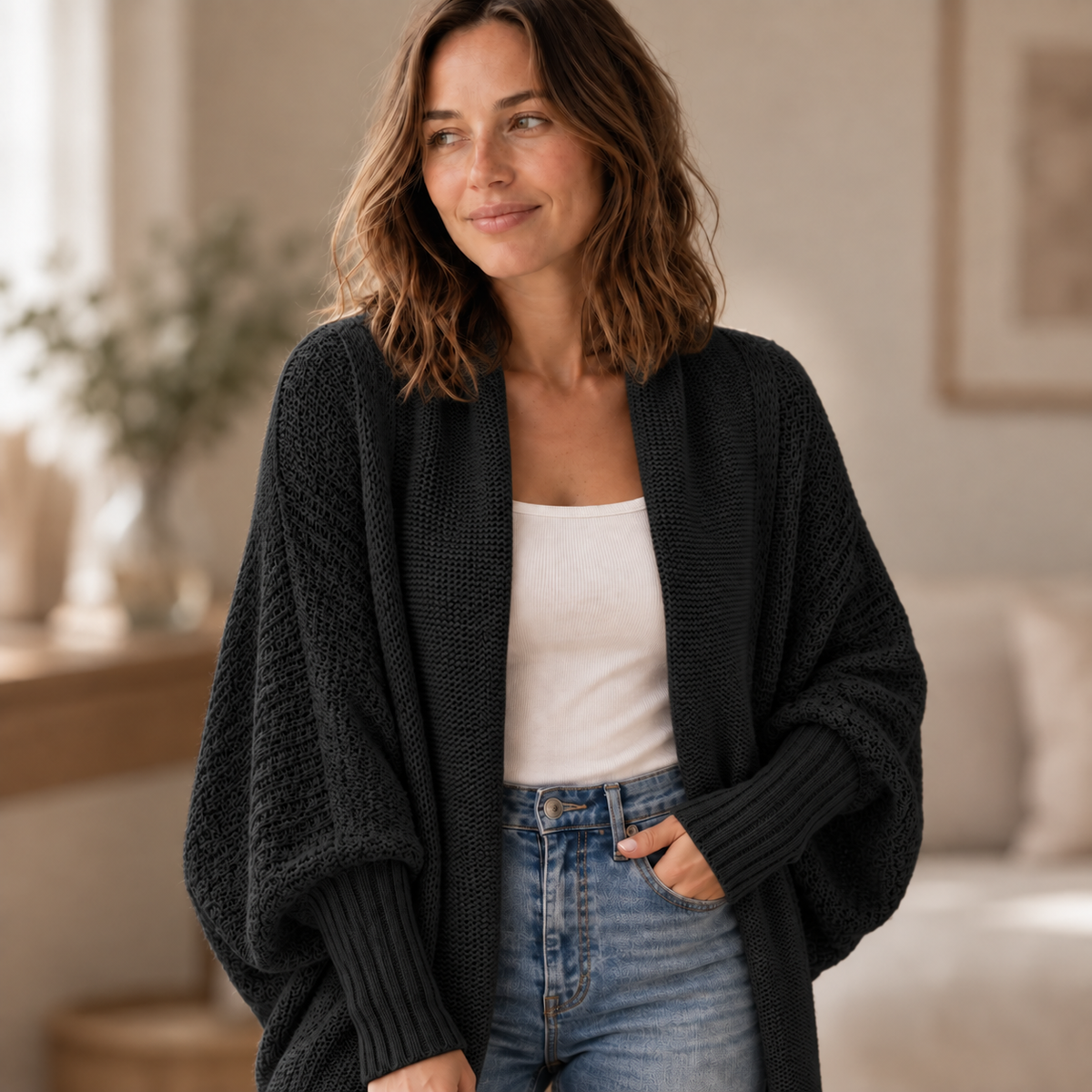 Gilet manches chauve-souris Anaïs