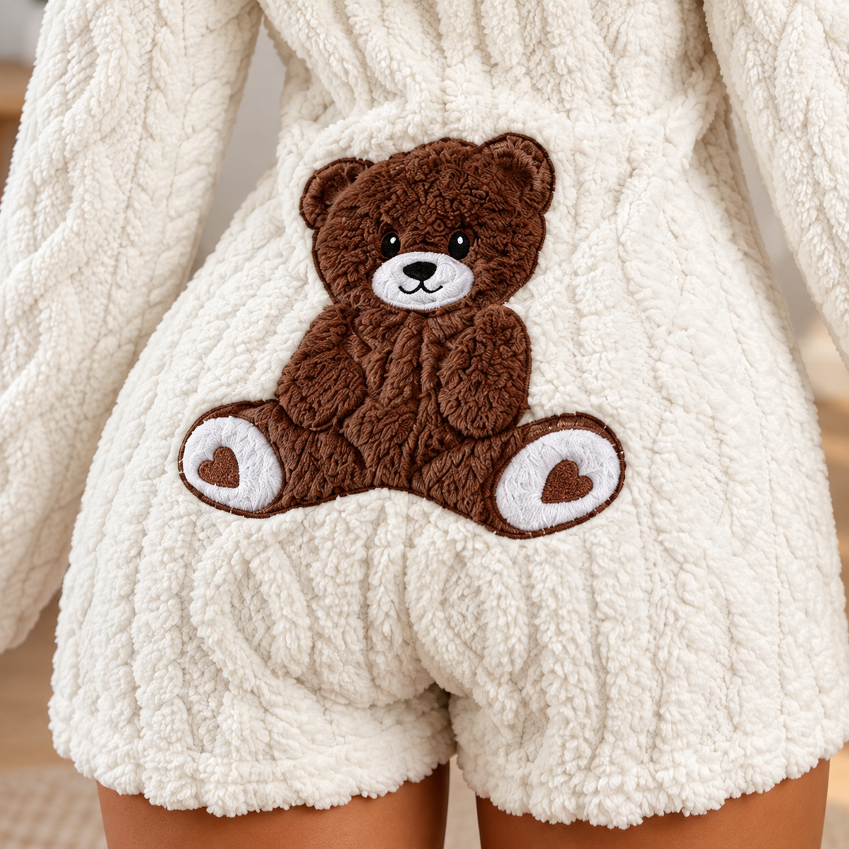 Combinaison Polaire Léna – Capuche Zippée et Douceur Cocooning