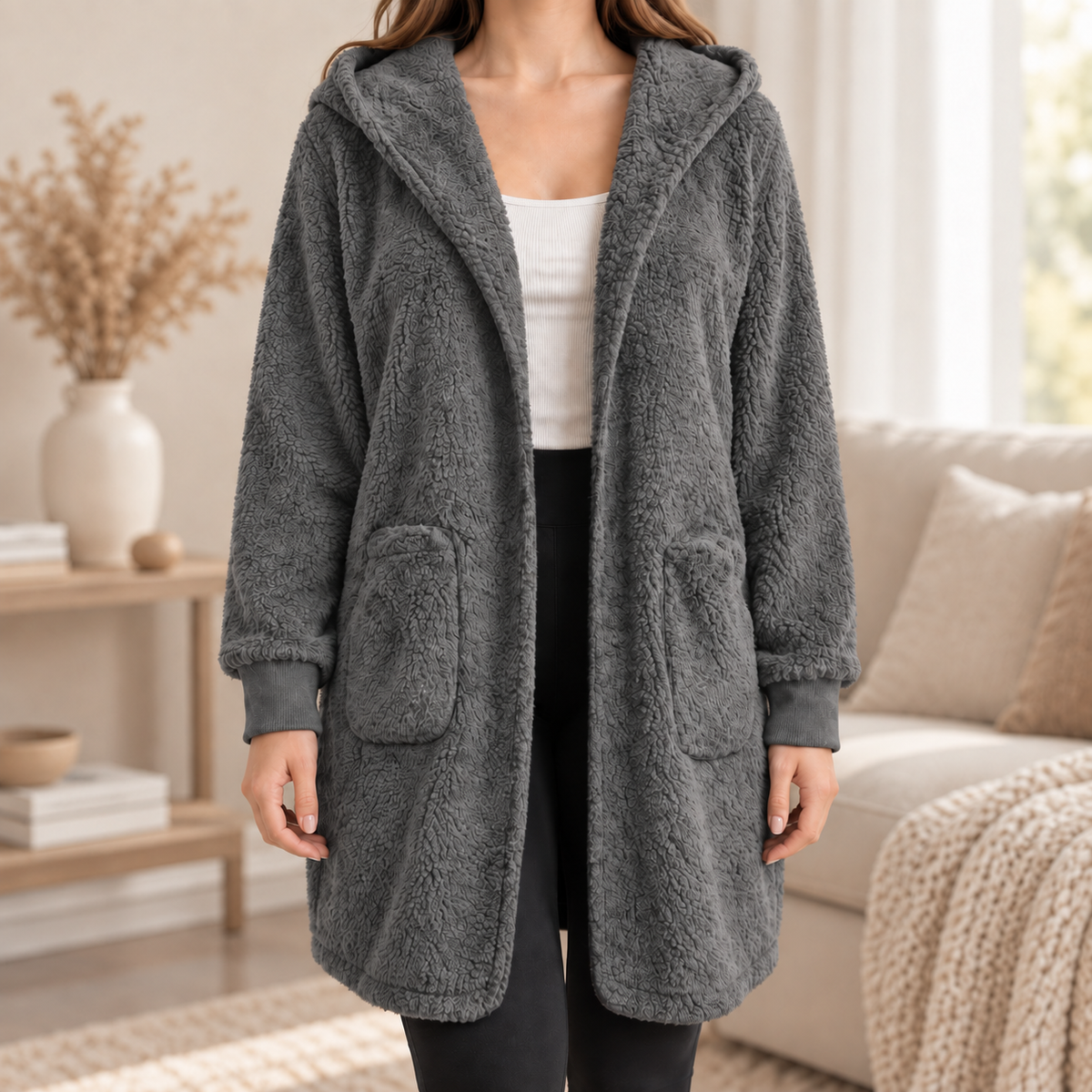 Gilet à capuche Isaure