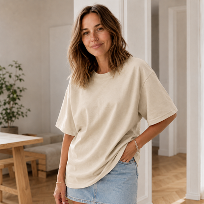 T-shirt oversize Sina – Coton pur, coupe ample