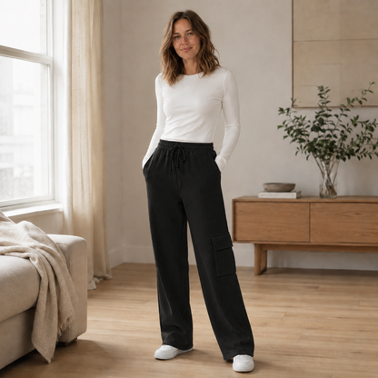 Pantalon cargo thermique Thea – Doublé & douillet