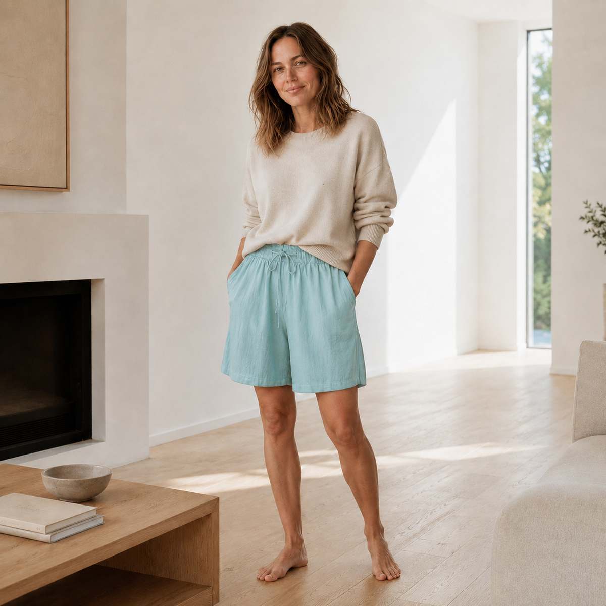 Bermuda Lola – Ample avec ceinture haute