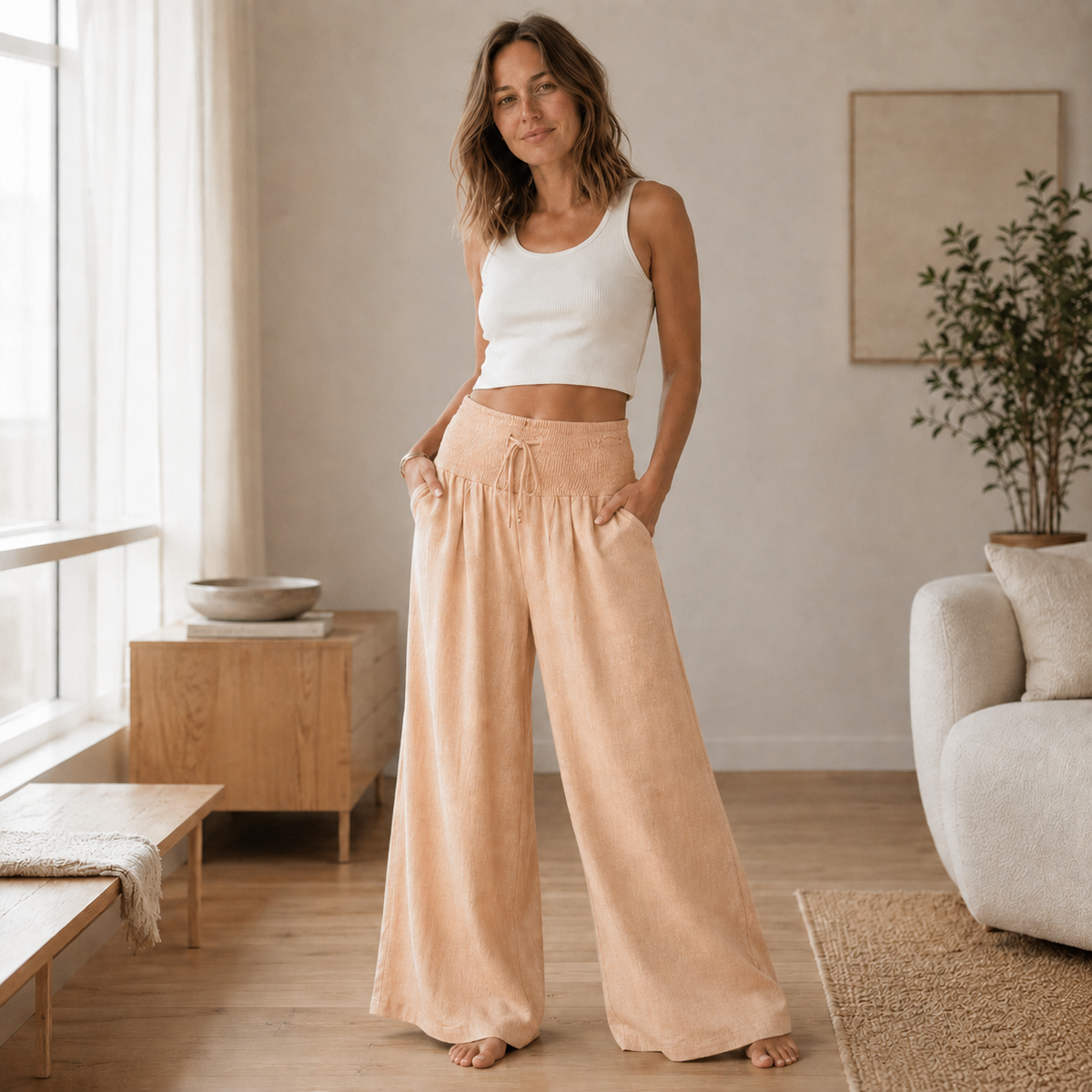 Pantalon palazzo Leni – Ample & aérien