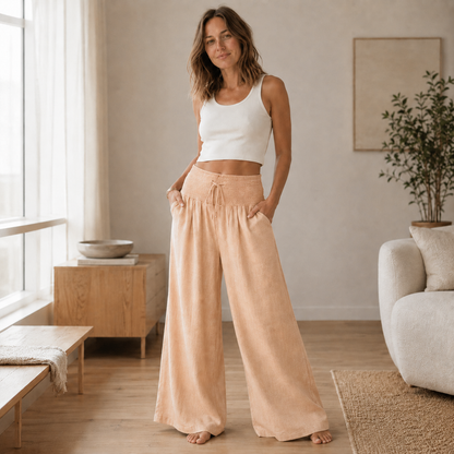 Pantalon palazzo Leni – Ample & aérien