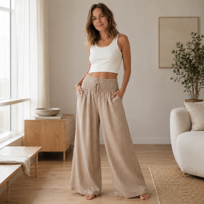 Pantalon palazzo Leni – Ample & aérien