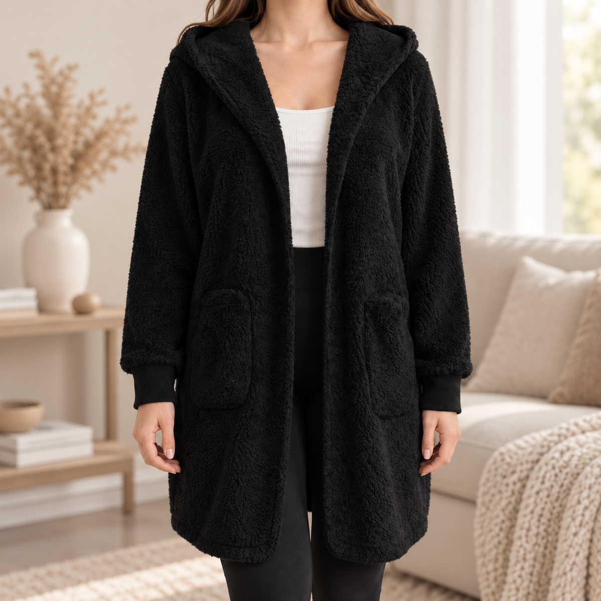 Gilet à capuche Isaure