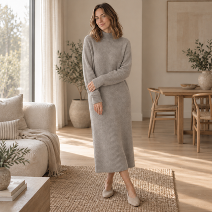 Robe pull longue Camille