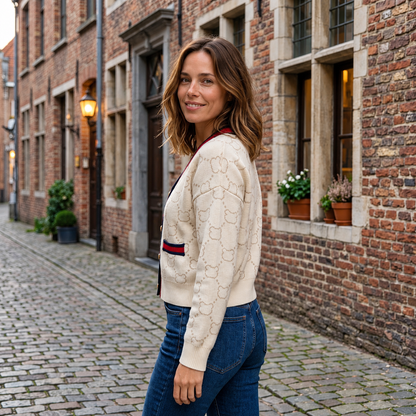 Cardigan Jule – Col en V et Boutons Dorés