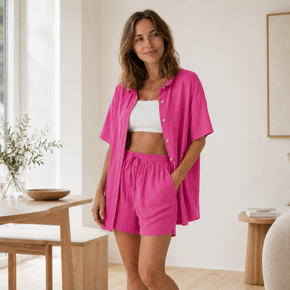 Ensemble Loungewear Nea – Chemise oversize & Short