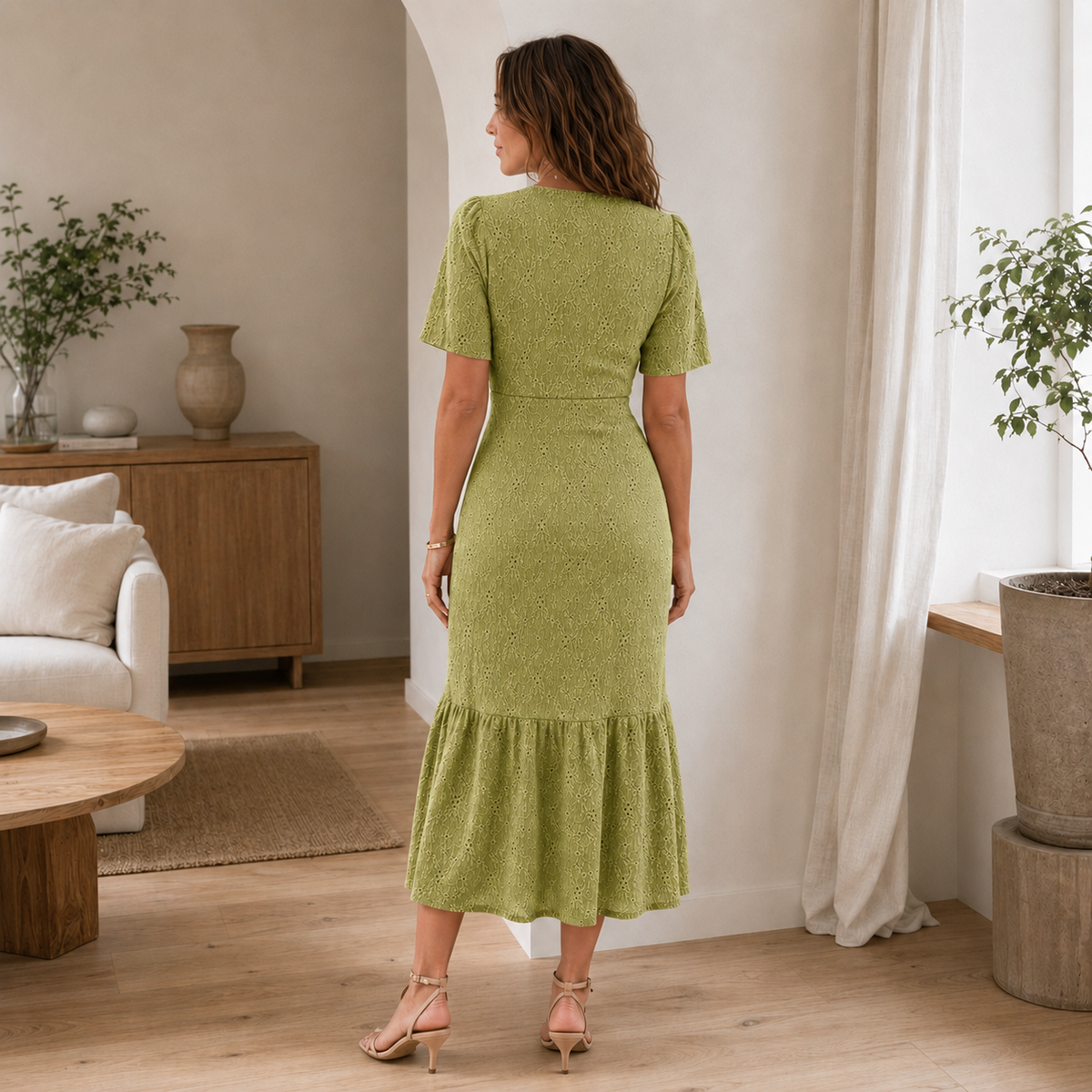 Robe midi Nika – Robe d'été fleurie