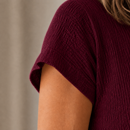 Robe midi Idun – Nouée avec fente latérale
