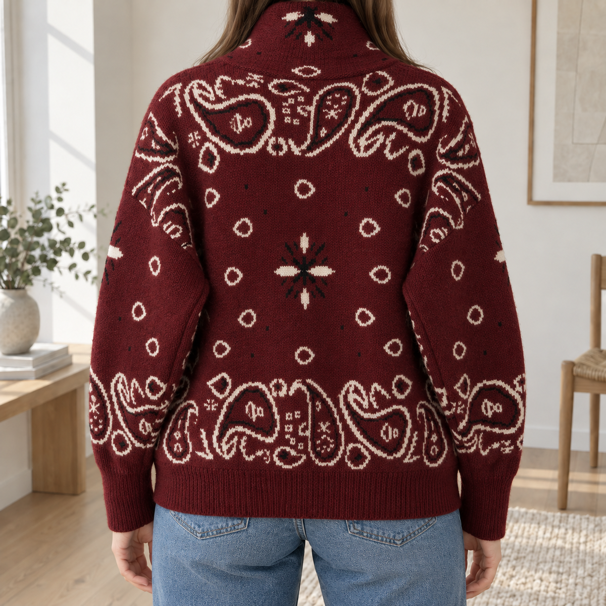 Cardigan Maë – Col Montant et Fermeture Zippée