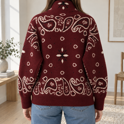 Cardigan Maë – Col Montant et Fermeture Zippée