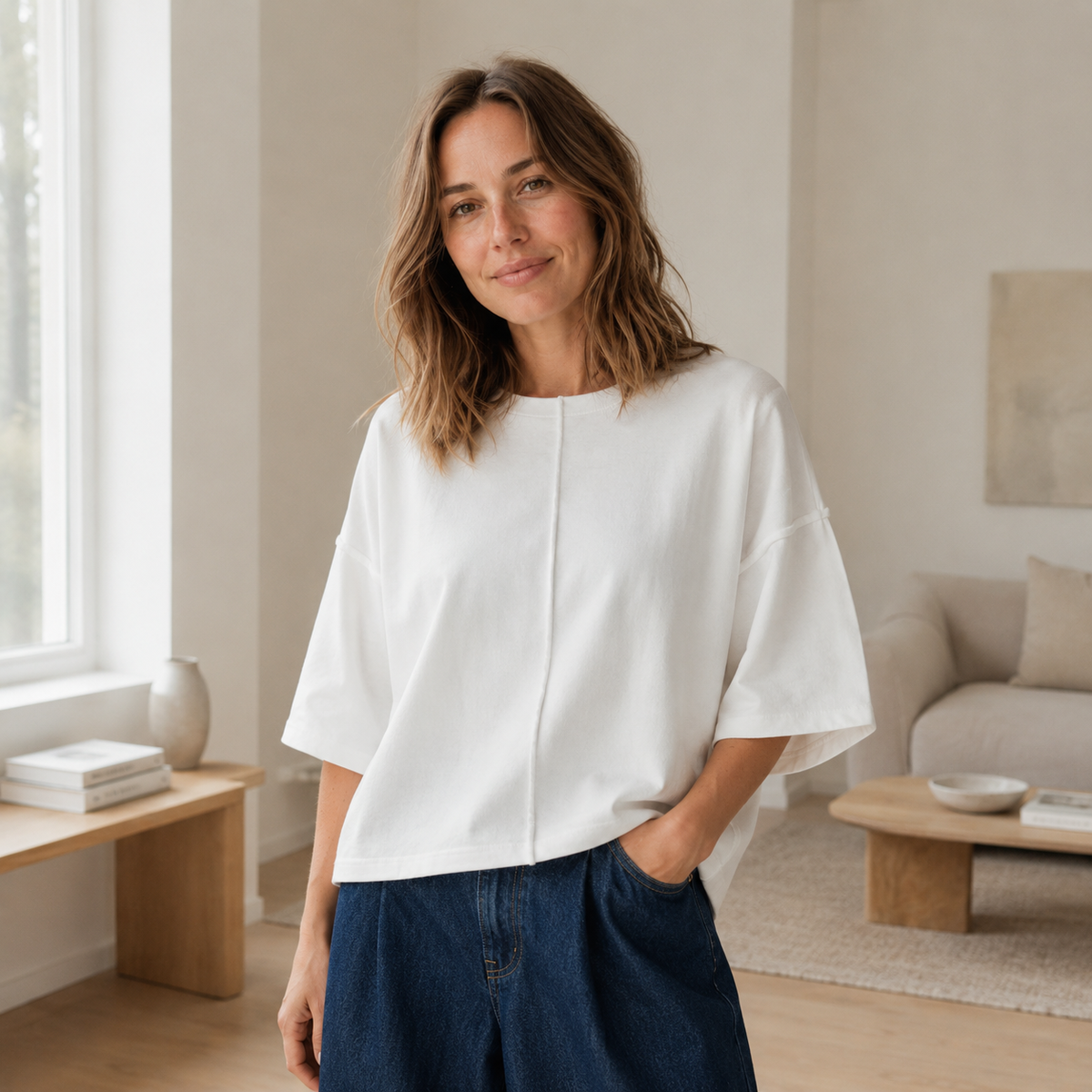 T-shirt boxy Maren – Décontracté oversize & doux