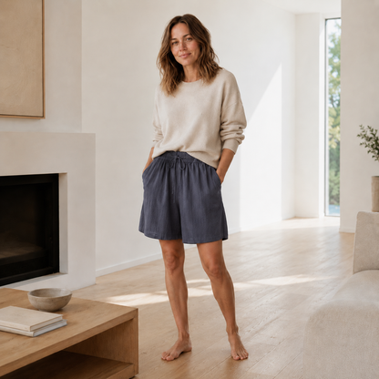 Bermuda Lola – Ample avec ceinture haute