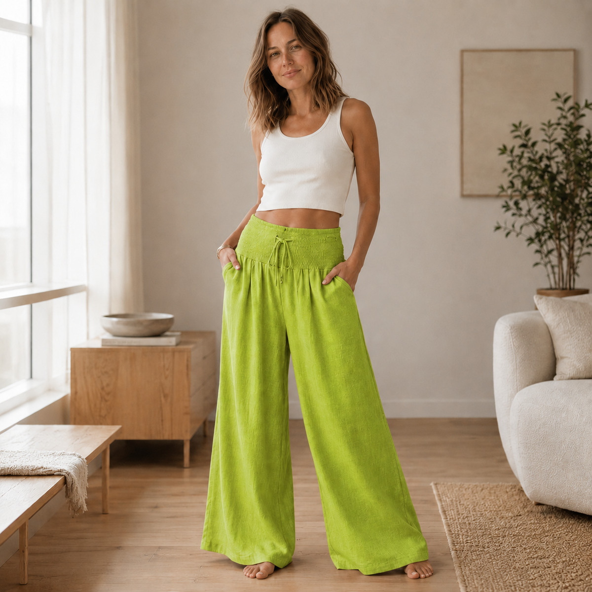 Pantalon palazzo Leni – Ample & aérien