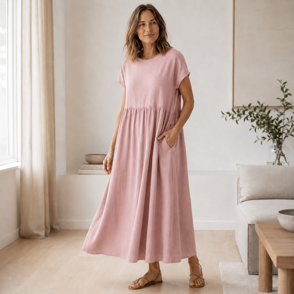 Robe d'été Annika – A-ligne ample avec poches