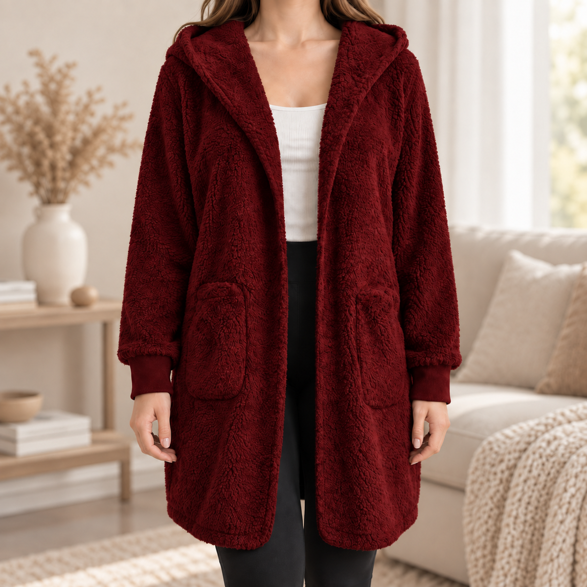 Gilet à capuche Isaure