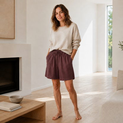 Bermuda Lola – Ample avec ceinture haute