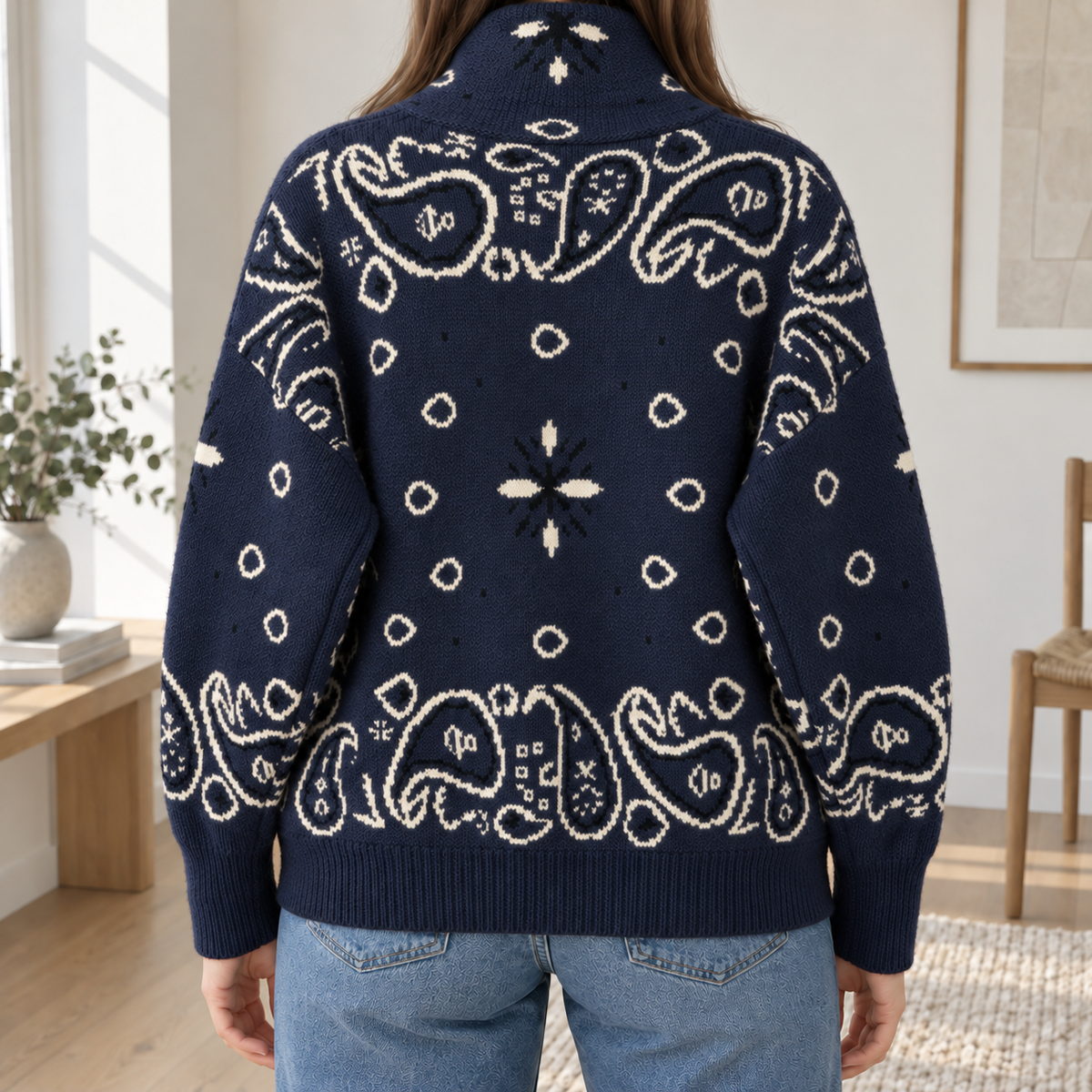 Cardigan Maë – Col Montant et Fermeture Zippée