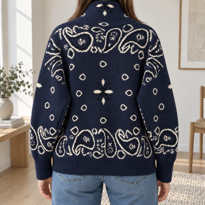 Cardigan Maë – Col Montant et Fermeture Zippée