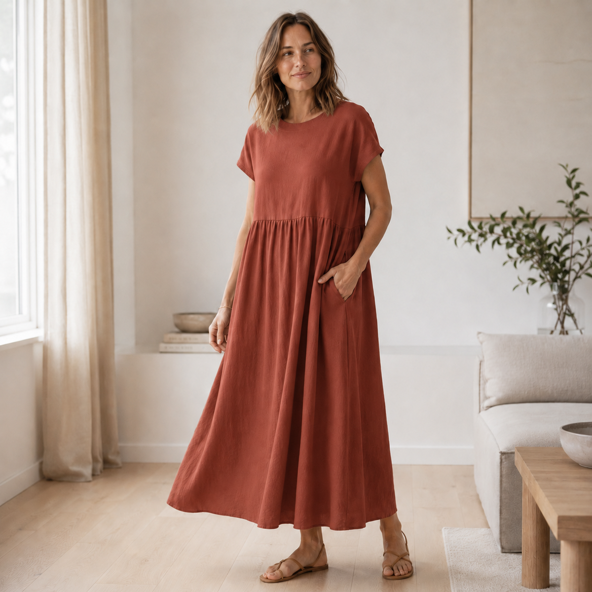 Robe d'été Annika – A-ligne ample avec poches