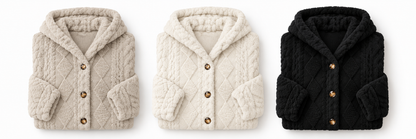 Manteau fausse fourrure Rose