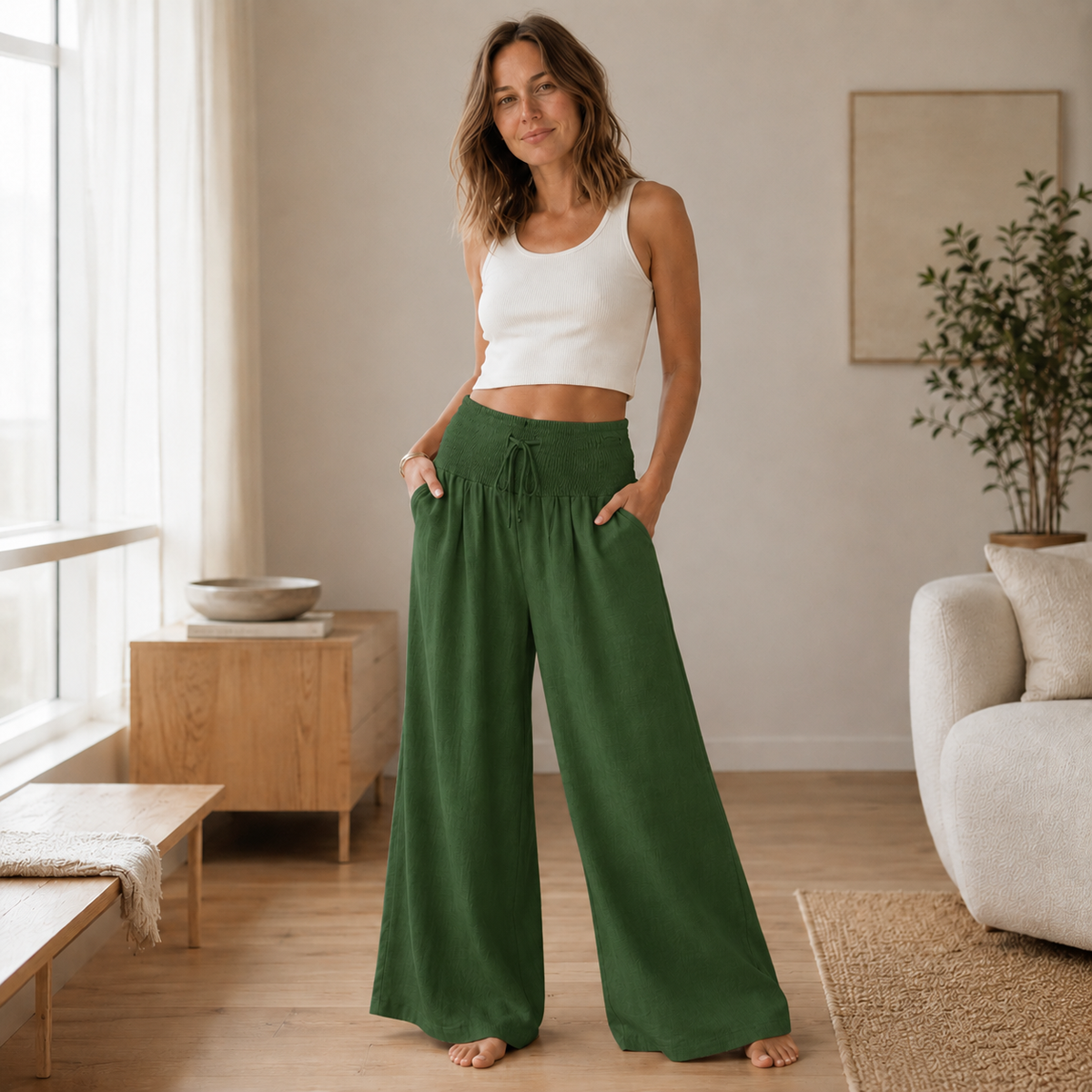 Pantalon palazzo Leni – Ample & aérien