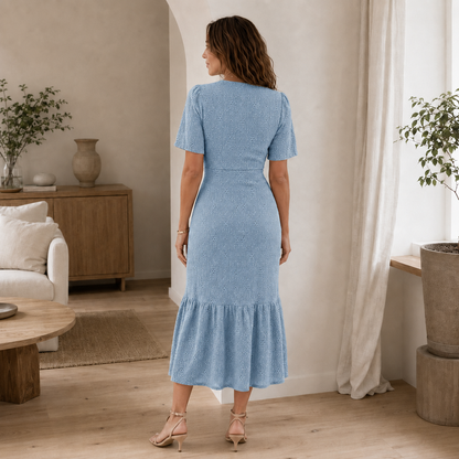Robe midi Nika – Robe d'été fleurie