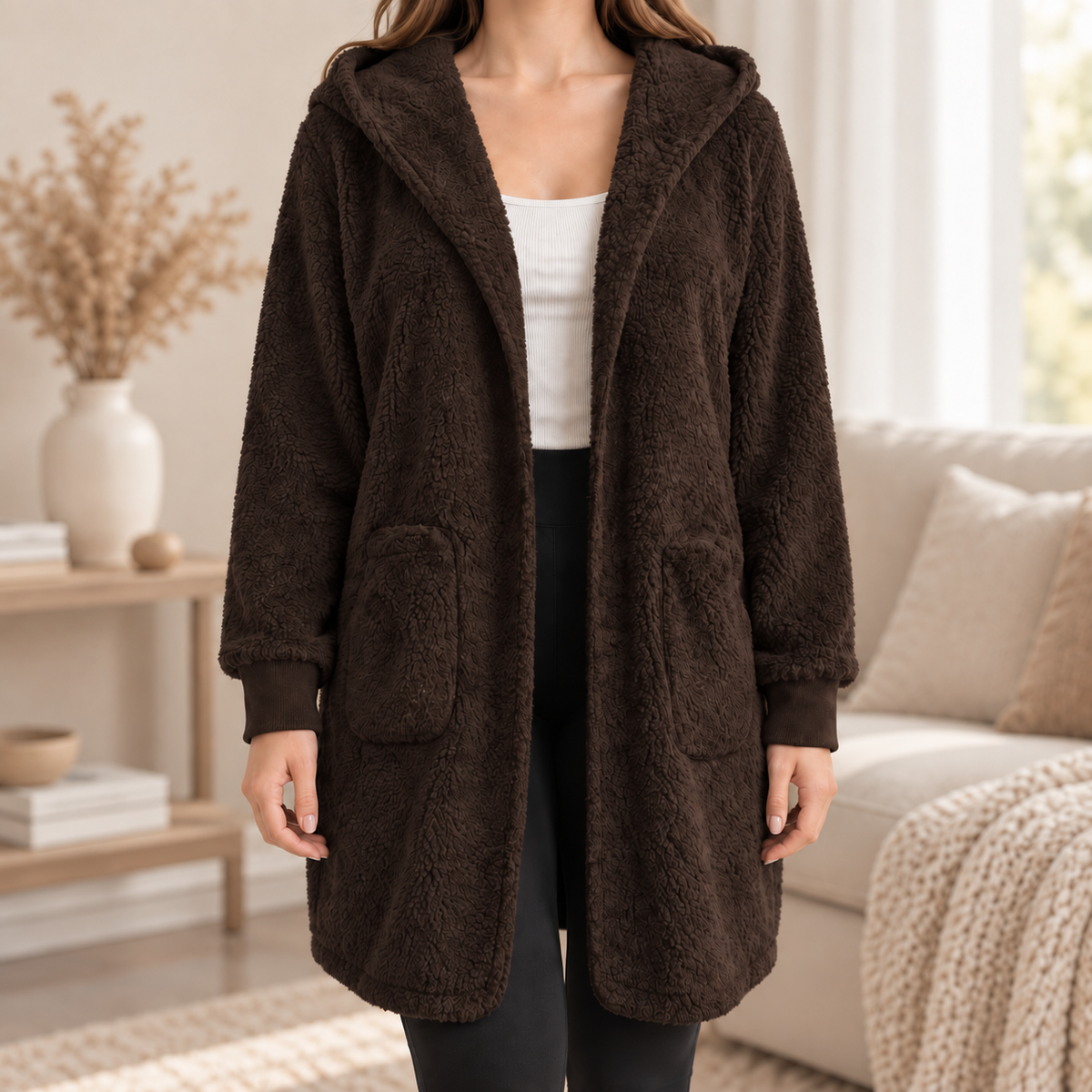 Gilet à capuche Isaure