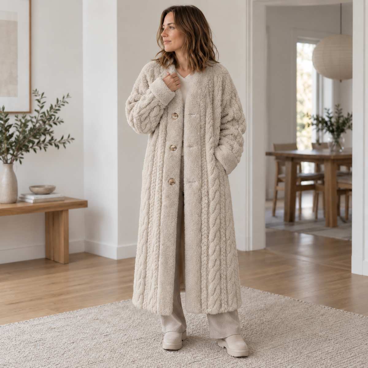 Manteau effet fourrure Antoinette