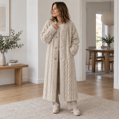 Manteau effet fourrure Antoinette