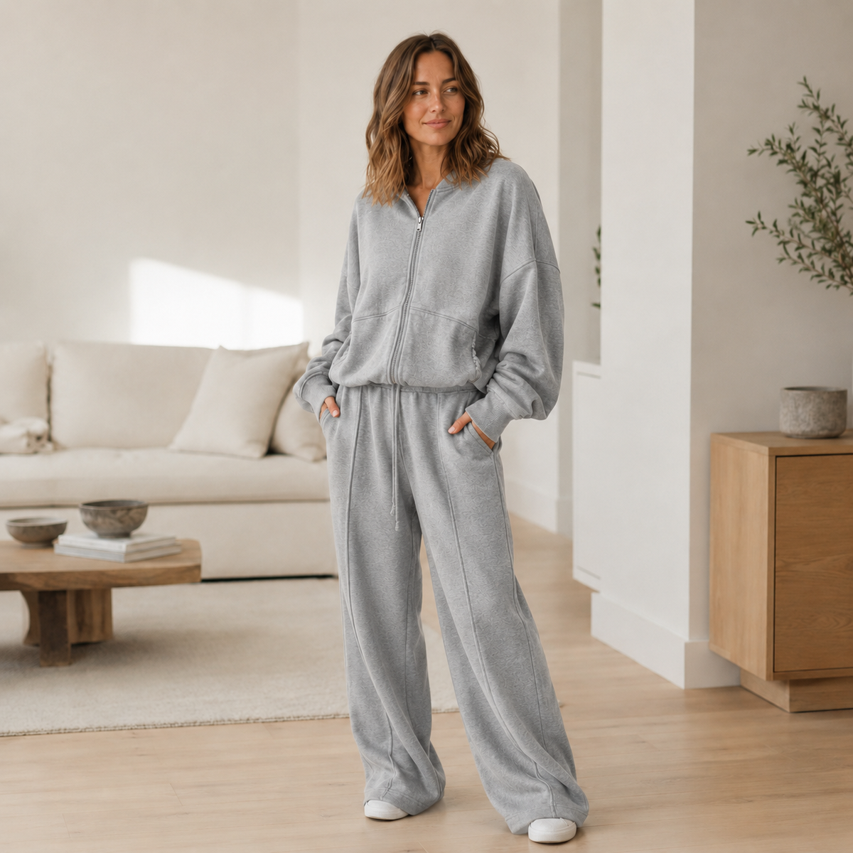 Blouson sweat Bente – Cropped & douillet-oversize