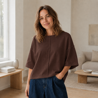 T-shirt boxy Maren – Décontracté oversize & doux