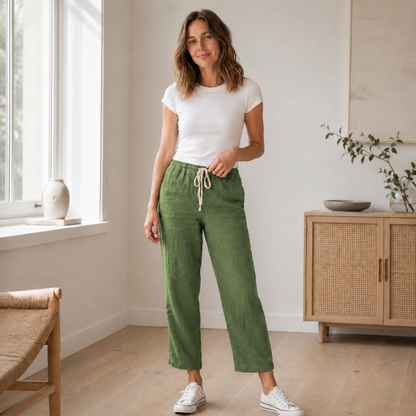 Pantalon d'été Tessa – Ample avec cordon de serrage