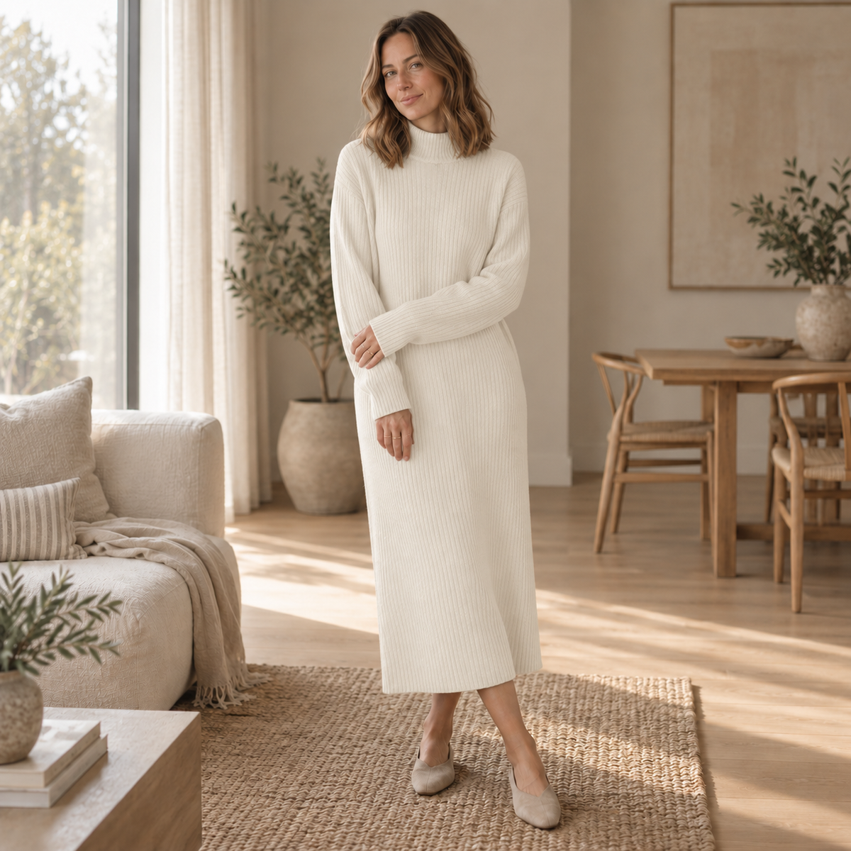 Robe pull longue Camille