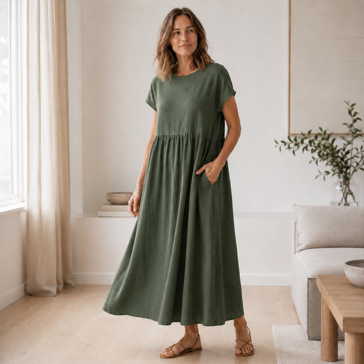 Robe d'été Annika – A-ligne ample avec poches